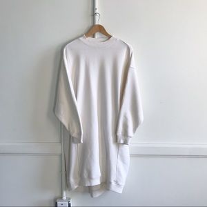 Monki Sweat Dress in White